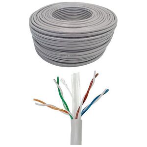 NetRack Kabel sieciowy skrętka LAN Netrack cat 6 UTP, szary, 50m , CCA