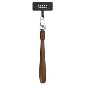 Audi Audi uniwersalna smycz do telefonu 28cm 10mm Leather brązowy/brown AU-HSLSL-GT/D1-BN