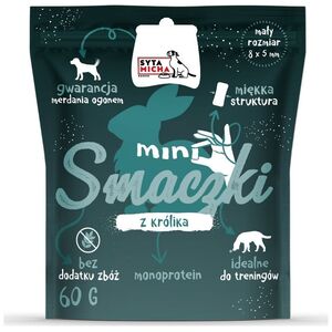 Syta Micha SYTA MICHA - Smaczki treningowe MINI  KRÓLIK - przysmak dla psa - 60g