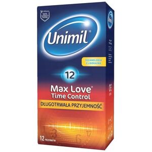 UNIMIL UNIMIL_Max Love Time Control nawilżane lateksowe prezerwatywy 12szt