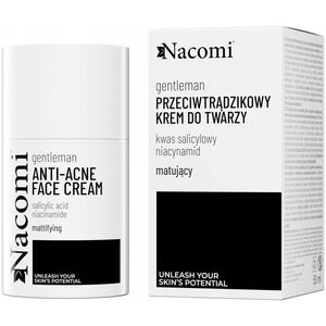 NACOMI_Gentleman matujący krem do skóry trądzikowej z kwasem salicylowym niacynamidem i ekstraktem z sosny nordyckiej 50ml