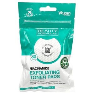 BEAUTY FORMULAS_Exfoliating Toner Pads nasączone płatki złuszczające Niacynamid 30szt.