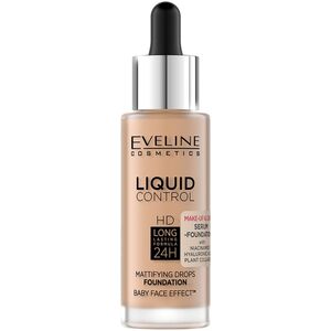 EVELINE_Liquid Control HD podkład do twarzy z dropperem 055 Honey 32ml