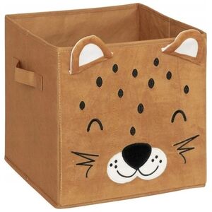 Atmosphera Pojemnik na zabawki z uszkami LEOPARD, 29 x 29 x 29 cm
