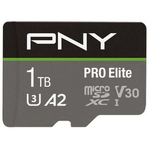 Karta PNY PRO Elite MicroSDXC 1 TB Class 10 UHS-I/U3 A2 V30 (P-SDU1TBV32100PRO-GE)