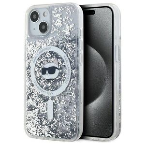 Original Case IPHONE 15 PLUS / 14 PLUS Karl Lagerfeld Hardcase Liquid Glitter Choupette Head MagSafe (KLHMP15MLGCHSGH) transparent 3666339285739