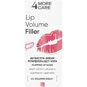 MORE4CARE_Lip Volume Filler błyszczyk-serum powiększający usta Juicy Pink 4,8g