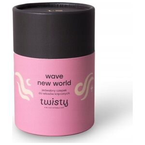 TWISTY_Wave New World jedwabny czepek do włosów kręconych Multi