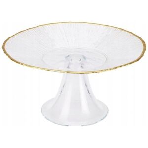 Home Styling Collection Patera na ciasto ze złotą obwódką DATURA, 15 cm