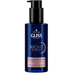 GLISS_Night Elixir Reconstruction regenerująca kuracja na noc bez spłukiwania do włosów zniszczonych i rozdwojonych końcówek 100ml