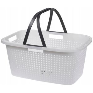 Storage Solutions Kosz na pranie z uchwytami, tworzywo sztuczne, 60 x 40 x 26 cm