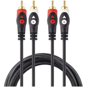 Kabel Libox RCA (Cinch) x2 - RCA (Cinch) x2 3m czarny (LB0020)