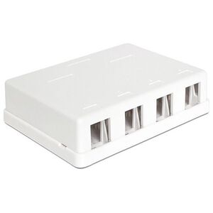 Delock Moduł Keystone Puszka montażowa naścienna 4-porty (86208)