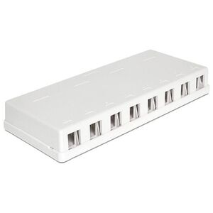 Delock Moduł Keystone puszka montażowa naścienna 8 portów (86209)
