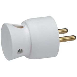 Legrand Wtyczka przenośna kątowa 16A 2P+Z IP20 biała (50101)