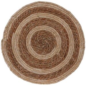 Home Styling Collection Podkładka na stół naturalna, mata kuchenna pod talerz, sztućce, okrągła, 38 cm