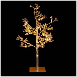 Dekoracja świąteczna Fééric Lights and Christmas Ozdoba świetlna wewnętrzna, Złote drzewo, 50 cm