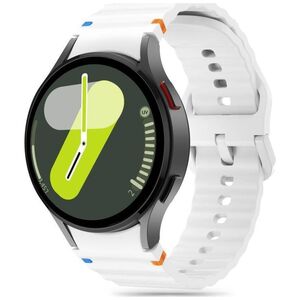 Tech-Protect TECH-PROTECT SILICONE SPORT SAMSUNG GALAXY WATCH 4 / 5 / 5 PRO / 6 / 7 / FE WHITE