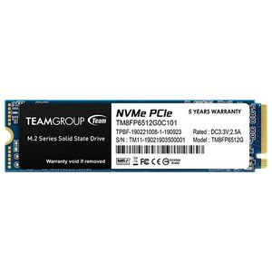 Dysk SSD TeamGroup MP33 512GB M.2 2280 PCI-E x4 Gen3 NVMe (TM8FP6512G0C101)