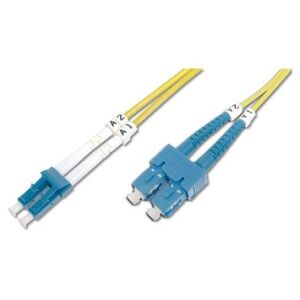 Digitus Patch cord światłowodowy, jednomodowy, OM 3, LC - SC, 1m (DK-2932-01)
