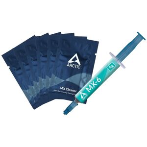Pasta termoprzewodząca Arctic MX-6 + MX Cleaner 4g (ACTCP00084A)