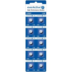 EverActive Bateria alkaliczna mini everActive AG0 G0 LR521 LR63 - blister 10 sztuk