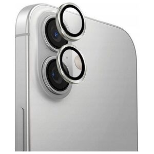 Uniq UNIQ Optix Aluminium Camera Lens Protector iPhone 16 6.1" / 16 Plus 6.7" sterling silver szkło na obiektyw aparatu z aplikatorem
