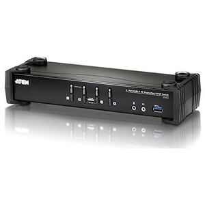 Przełącznik Aten ATEN PRZEŁĄCZNIK KVM CS1924-AT-G 4-PORTOWY USB 3.0 4K DISPLAYPORT (CS1924-AT-G) - KVVATEPRZ0008