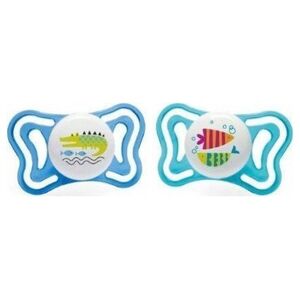 Chicco 156436 SMOCZEK PHYSIO LIGHT SILIKON 16-36M 2SZT NIEBIESKI