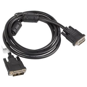 Kabel Lanberg DVI-D - DVI-D 1.8m czarny (CA-DVIS-10CC-0018-BK)