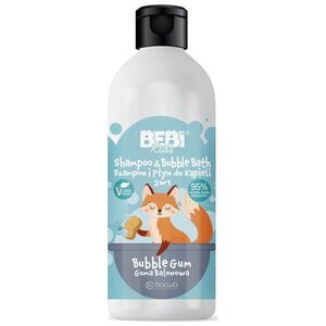 Barwa Bebi Kids Szampon i Płyn do kąpieli 2w1 - Guma Balonowa 500ml