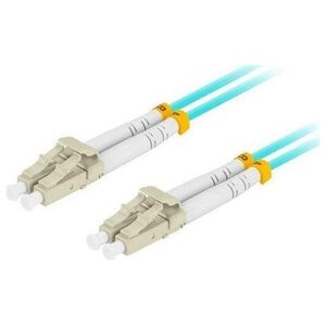 Lanberg PATCHCORD ŚWIATŁOWODOWY MM LC/UPC-LC/UPC DUPLEX 3.0MM OM3 50/125 LSZH 2M AQUA LANBERG
