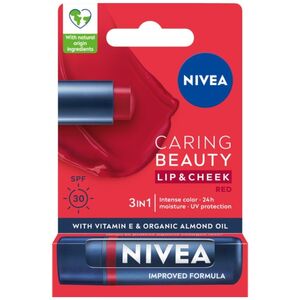 Nivea NIVEA_Caring Beauty 3w1 pomadka pielęgnująca Red 4,8g