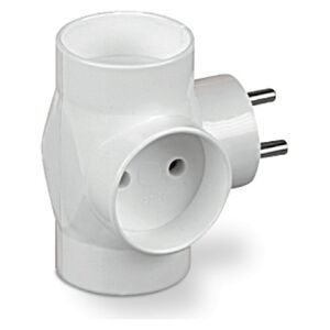 Plastrol rozdzielacz R-30, 3x wtyk okrągły, biały (T-12118)