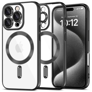 Case IPHONE 16 PRO Tech-Protect MagFlex MagSafe Shiny black 5906302311361