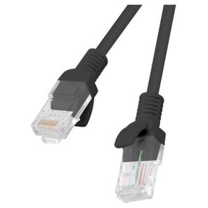 Lanberg Patchcord, Cat5e, nieekranowany, 0.25m, czarny (PCU5-10CC-0025-BK)