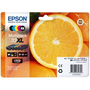 Tusz Epson Oryginalny zestaw tuszy 33 XL Multipack, CMYK (C13T33574011)