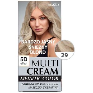 Joanna Multi Cream Metallic Color 5D Effect 29 bardzo jasny śnieżny blond