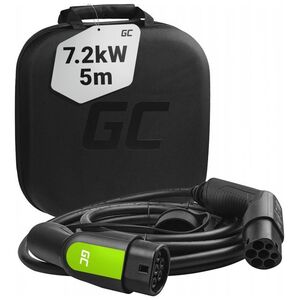 Kabel do ładowania samochodów Green Cell EV09 Type 2 7.2kW 5m