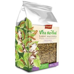 Vitapol Vita Herbal dla gryzoni, larwy mącznika, 4 x 80 g