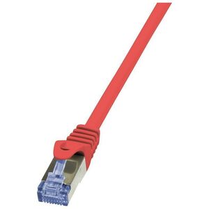 LogiLink Patchcord, Cat.6A, S/FTP, PIMF, 0.5m, czerwony (CQ3024S)