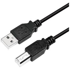 Kabel USB LogiLink USB-A - USB-B 5 m Czarny (CU0009B)