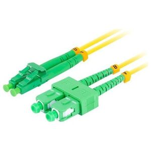 Lanberg PATCHCORD ŚWIATŁOWODOWY SM SC/APC-LC/APC DUPLEX 3.0MM LSZH G657A1 2M ŻÓŁTY LANBERG