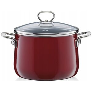 Riess Garnek Riess wysoki z pokryw? 24cm Rosso