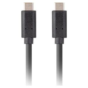 Kabel USB Lanberg USB-C - USB-C 1.8 m Czarny (CA-CMCM-32CU-0018-BK)