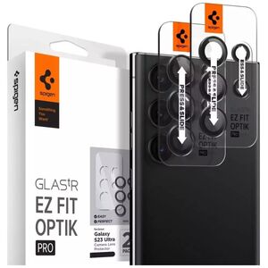 Spigen Spigen Glass EZ Fit Optik Pro 2 Pack, black - Samsung Galaxy S23 Ultra