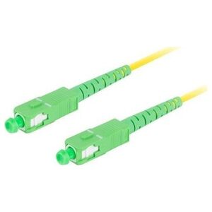 Lanberg PATCHCORD ŚWIATŁOWODOWY SM SC/APC-SC/APC SIMPLEX 3.0MM LSZH G657A1 2M ZÓŁTY LANBERG