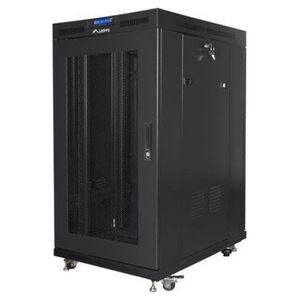 Szafa Lanberg Szafa stojšca 19 cali 22U 800x1000 drzwi perforowane LCD (flat pack) V2 czarna