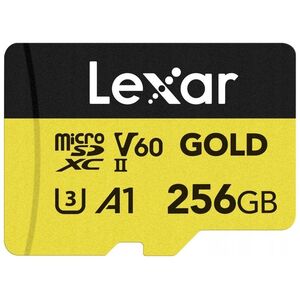 Karta Lexar Gold MicroSDXC 256 GB Class 10 UHS-II/U3 A1 V60 (LMSGOLD256G-BNNNG)