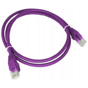 Alantec Patch-cord ALANTEC kat.6A U/UTP fioletowy 1m LSOH